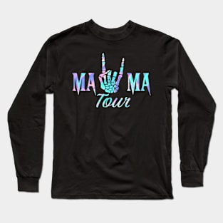 Motherhood, Some Days I Rock It, Mama Lightning Bolt, Mama Skeleton (2 Sided) Long Sleeve T-Shirt